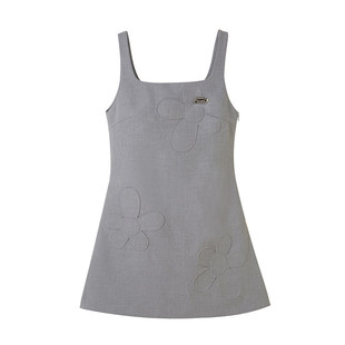 DIDDIMODA 压花凹凸印吊带裙外搭学院风辣妹短裙/背心裙/连衣裙