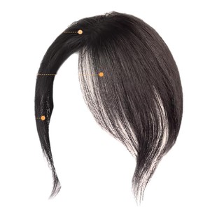 半韵刘海假发片头顶补发蓬松真发遮白发增发量高颅顶无痕自然轻薄