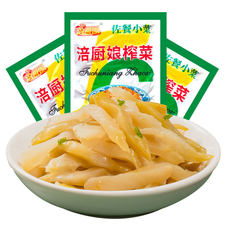 涪厨娘榨菜小包装开袋即食脆嫩咸菜下饭菜榨菜芯涪陵袋装50g*50袋