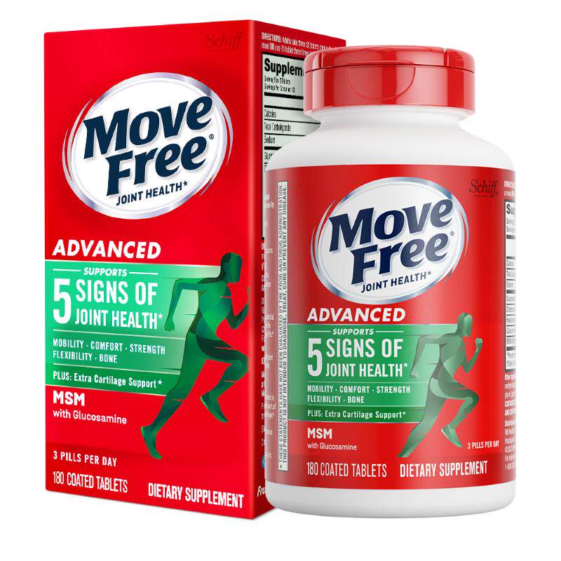 Schiff旭福MoveFree益节氨糖软骨素维骨力中老年养护关节膝盖绿瓶