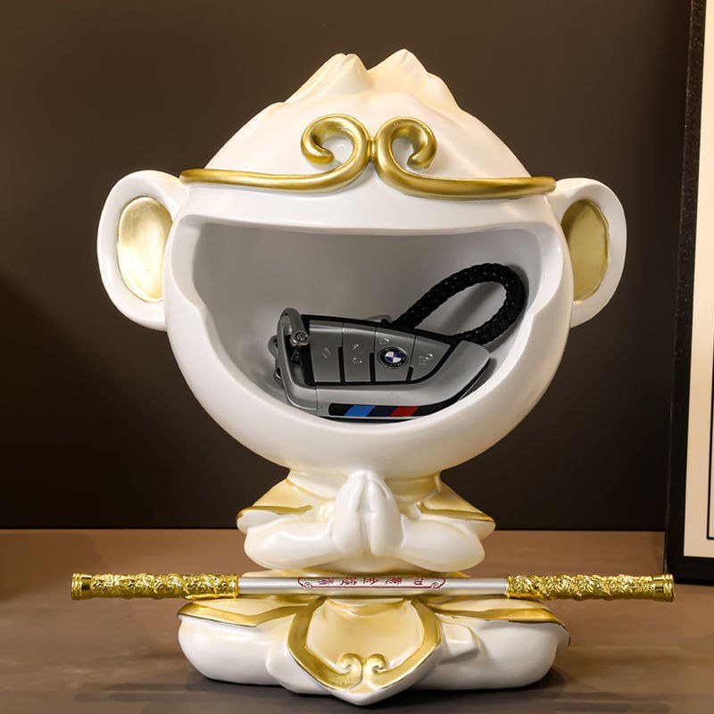 孙悟空摆件创意玄关钥匙收纳入户门鞋柜客厅装饰品乔迁新居礼品