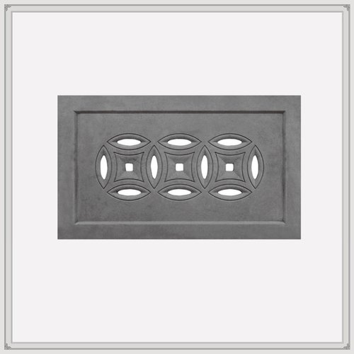 中式庭院仿古院子铺地砖镂空砖雕复古老青砖块铜钱地漏排水口盖板