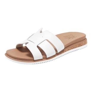 Skechers斯凯奇夏季新款女时尚休闲拖鞋法式平底沙滩鞋凉拖114707
