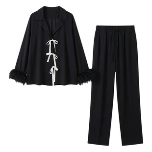 法式2026正流行纯棉睡衣女款高级感轻奢风时尚洋气家居服女可外穿