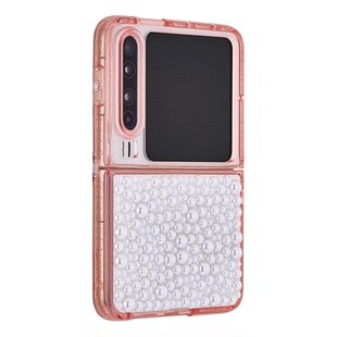 The Hood 限量立体珍珠 适用于华为Pura X磁吸换图高贵,奢华,防摔闪亮手机壳时尚