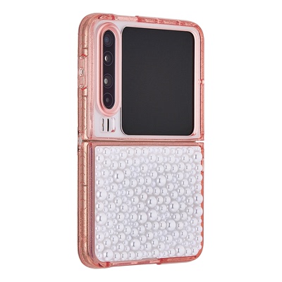 The Hood 限量立体珍珠 适用于华为Pura X磁吸换图高贵,奢华,防摔闪亮手机壳时尚