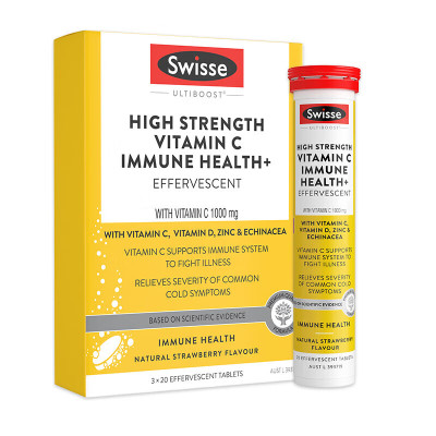 swisse维生素C泡腾片提升自护力