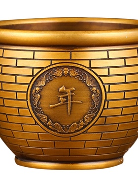 铜缸办公室多功能香炉宝盆钵式