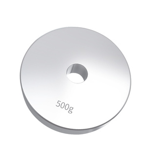 苏测圆孔砝码配重块圆形带孔1KG校准码块N力开孔法码500g圆饼圆型