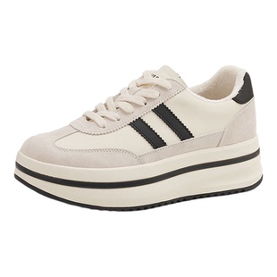 星期六加绒厚底小白鞋板鞋女2025新款冬季保暖德训鞋休闲运动鞋子