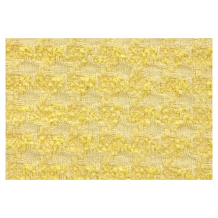 韩国进口JZ小香风混纺面料秋冬黄色手工外套套装服装布料柔絮织纹