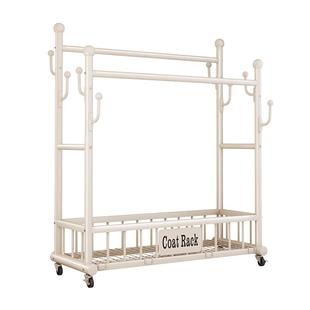 挂衣架落地卧室晾衣架家用衣服架子室内衣帽架加粗双杆衣架置物架