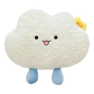 可爱跑跑云朵抱枕治愈系ins风日韩女孩睡觉客厅摆件乌云靠枕