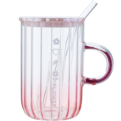 大容量高颜值玻璃吸管杯马克杯女