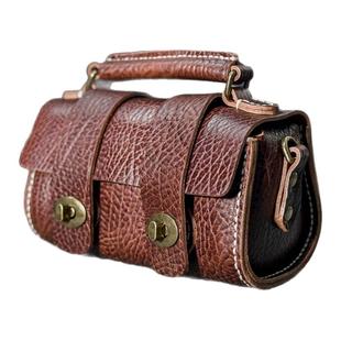 复古文艺女包牛皮斜挎包女2025新款高级感时尚手机包手工真皮包包