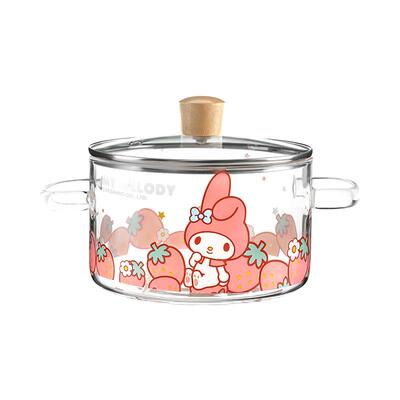 marsica三丽鸥带盖玻璃碗汤锅