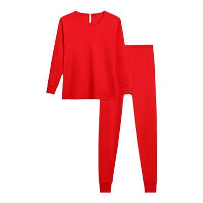 红豆大红色本命年纯棉内衣套装