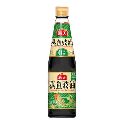 海天蒸鱼豉油450ml酿造酱油家用白灼清蒸海鲜炒菜凉拌蒸鲈鱼去腥