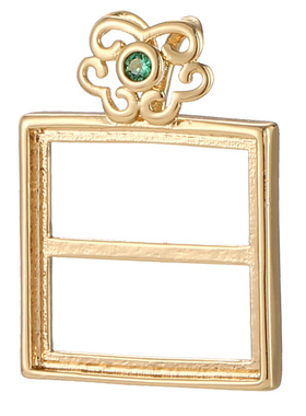 致闺蜜男女正方形吊坠空托配饰