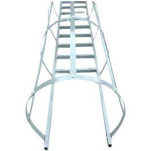 镀锌钢爬梯护笼15j401国标图集女儿墙扶手直爬梯消防铁梯子逃生梯