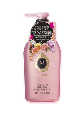 日本玛馨妮MACHERIE沐浴露花漾香氛保湿美肌滋润护肤沐浴乳沐浴液