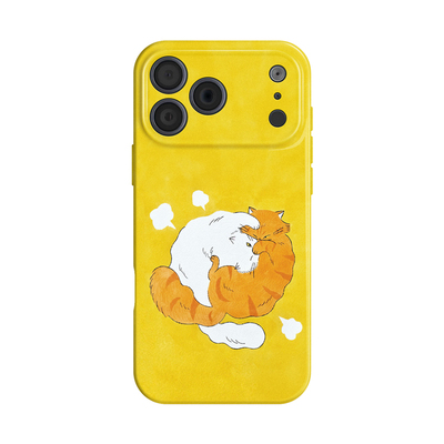 打成一团~适用iphone手机壳17promax苹果16治愈mate80华为pura70可爱nova13小米15opporeno14橘猫vivo荣耀300