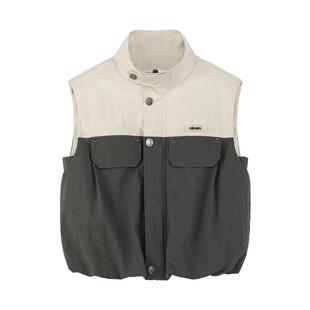 REVAN芮范设计师款废土风酷感无袖马甲RM30701253