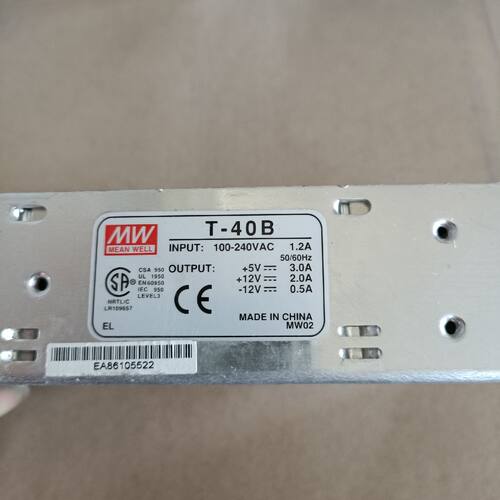 明纬T40B开关电源5V3A12V2A12V0拍前询价下单