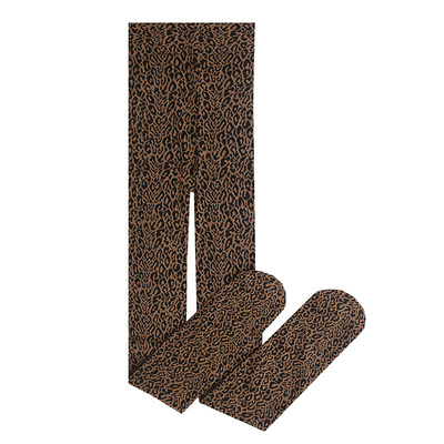 曼姿性感豹纹秋冬季显瘦丝袜