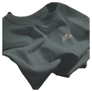 Jeep吉普纯棉男士长袖t恤2025新款春秋季圆领上衣休闲内搭打底衫