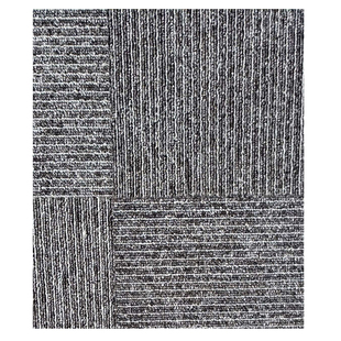 PVC方橡胶底灰色条纹办公室500*500块毯大于特拉维夫商用拼接地毯