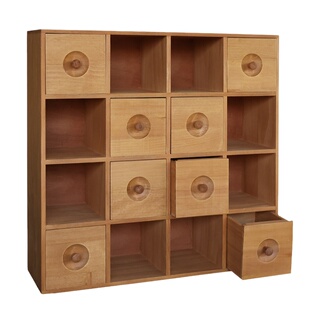 叁杉家居手账书桌上桌面整理印章胶带马克笔彩铅收纳盒木质置物架