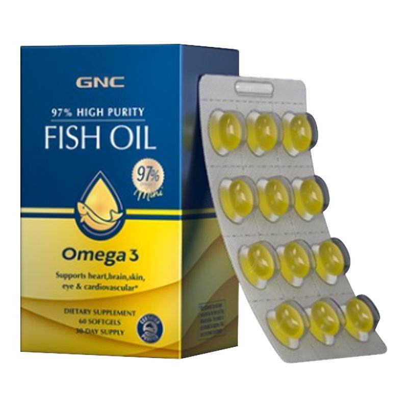 GNC健安喜97%鱼油高纯度深海软胶囊