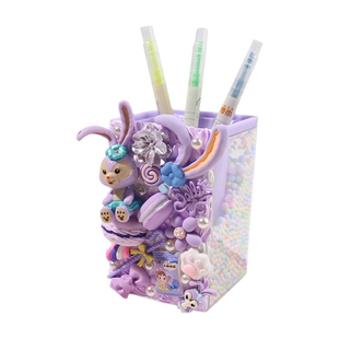 可爱卡通diy奶油胶笔筒材料包学生桌面摆件创意手工制作材料