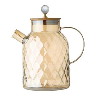 高颜值玻璃冷水壶耐高温耐热大容量凉水壶家用凉白开果汁水壶套装