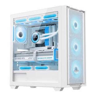 航嘉GX750C挑战者 钢化玻璃侧透EATX台式电脑主机机箱支持360水冷