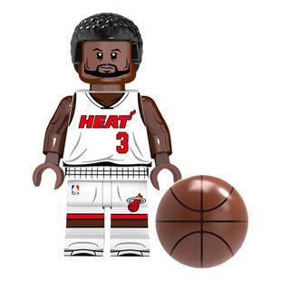 原创中国积木体育明星名人NBA篮球世界杯足球棒球联盟2拼插小人仔