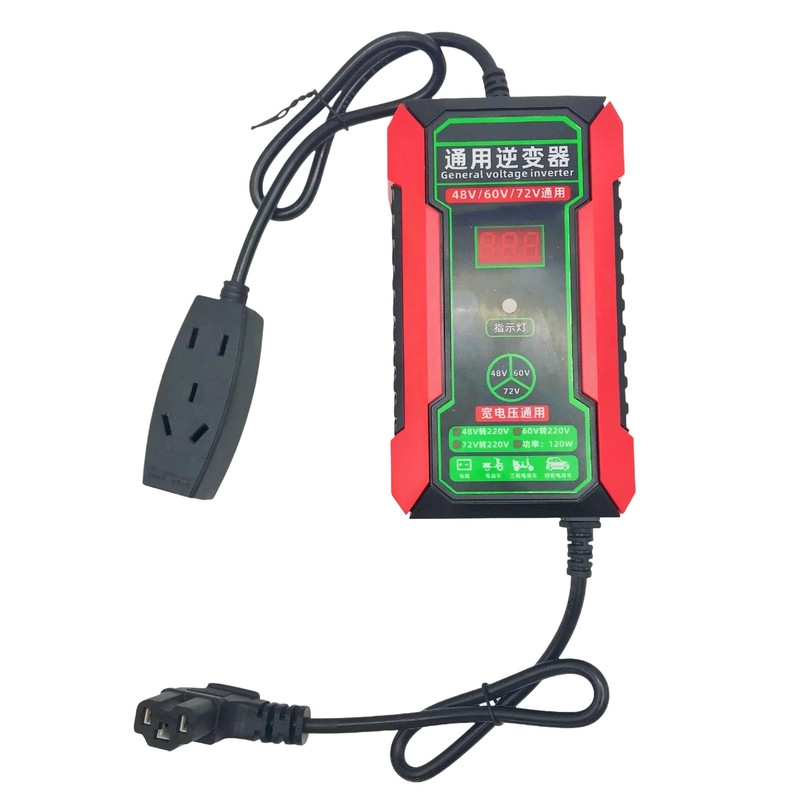 电动车48V60V72V转220V逆变器通用品字头三轮电瓶电源转换充手机