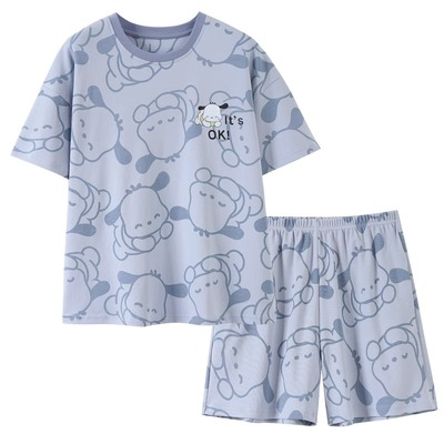 女大码宽松200斤睡衣家居服套装