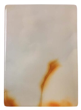 海洋玉髓方牌吊坠天然玛瑙草花