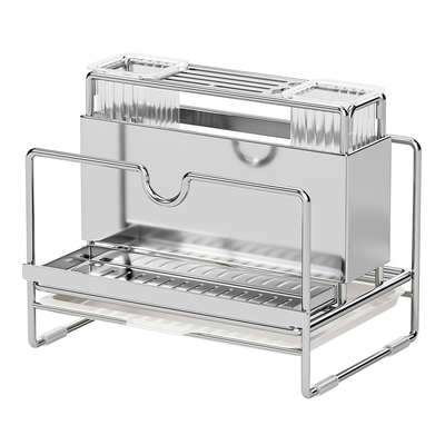 不锈钢厨房刀架多功能置物架