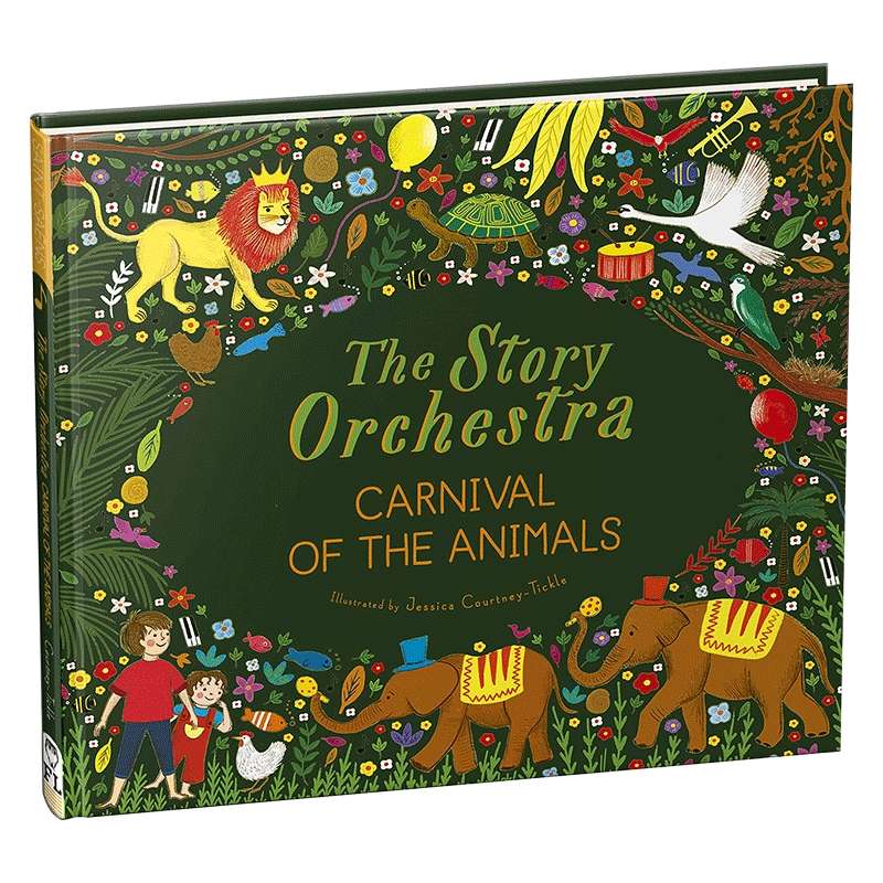 英文原版 精装 The Story Orchestra 交响乐团发声书 圣桑动物狂欢节 音乐故事 有声绘本 故事管弦乐队 英文版 进口英语书籍