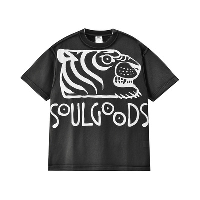 SOULGOODS宽松大虎头印花T恤