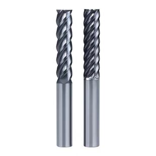 65度钨钢模架铣刀4刃6刃硬质合金倒锥模框加长立铣刀10 12 16mm