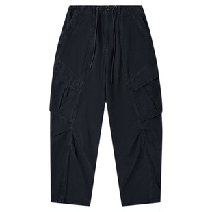 roaringwild a arch 咆哮野兽 水洗廓形宽松弯刀工装裤男休闲长裤