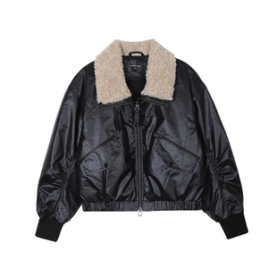 LADY’S DIARY 摩登复古夹克羽绒服女25秋冬90白鸭绒短款保暖外套