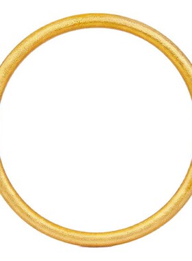 古法磨砂实心不掉色简约手镯女