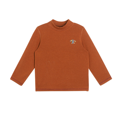 小O爸男婴童 宝宝内搭打底衫长袖半高领男童纯色a类婴儿秋冬t恤