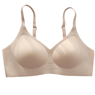 细肩带80A少女学生运动内衣薄无痕粉底液隐形大码小杯一片式文胸
