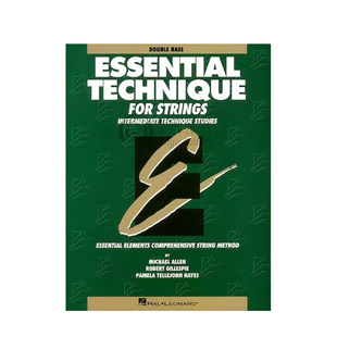 弦乐的基本要素 低音提琴教材 原创 海伦德原版乐谱书 Essential Technique for Strings Original Series Double Bass HL00868007